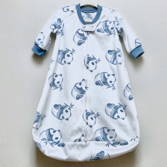 Carter's Blue Panda Fleece Sleep Sack 0-3M - Picture 1 of 7